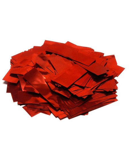 Confettis rectangulaires rouges à chute lente en papier 1 Kg