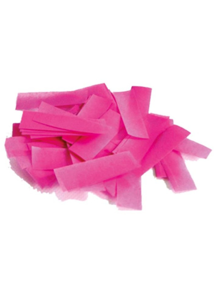 Confettis rectangulaires roses à chute lente en papier (1 kg)