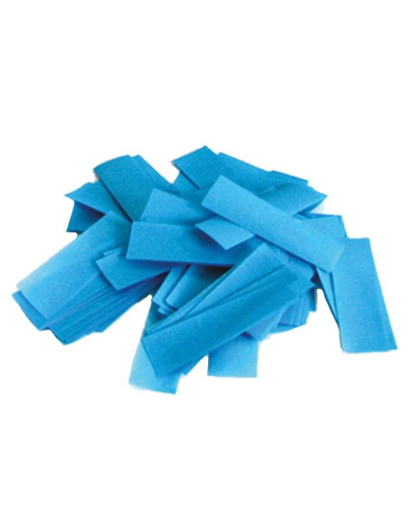 Confettis rectangulaires turquoise à chute lente en papier (1 kg)