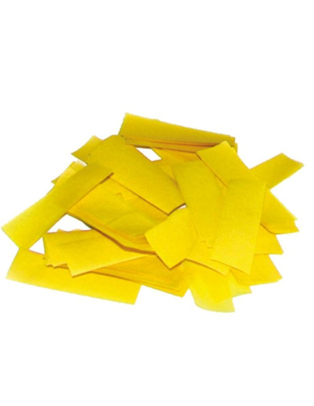 Confettis jaunes à chute lente en papier (1 kg)