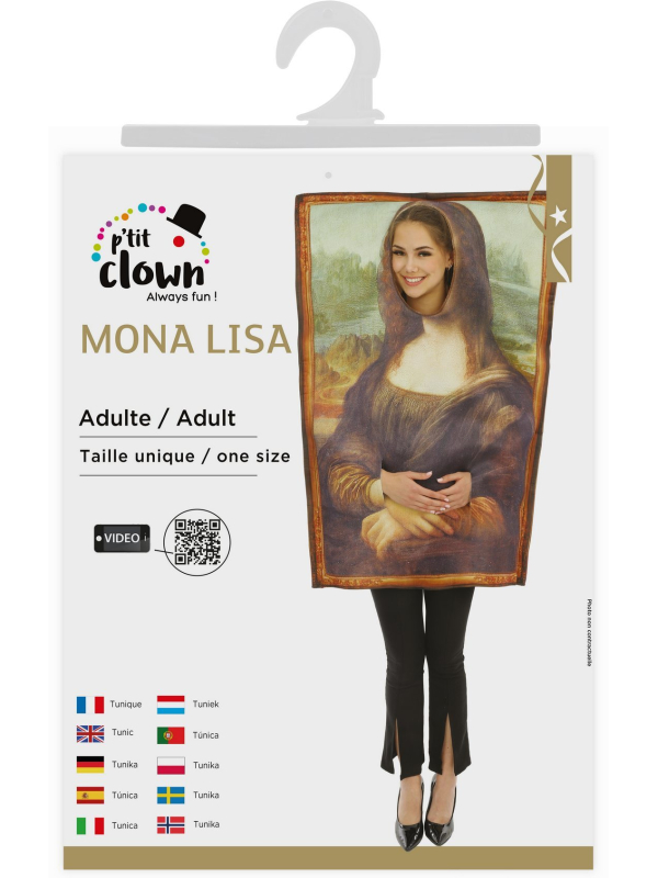 Déguisement Mona Lisa – Tableau La Joconde adulte