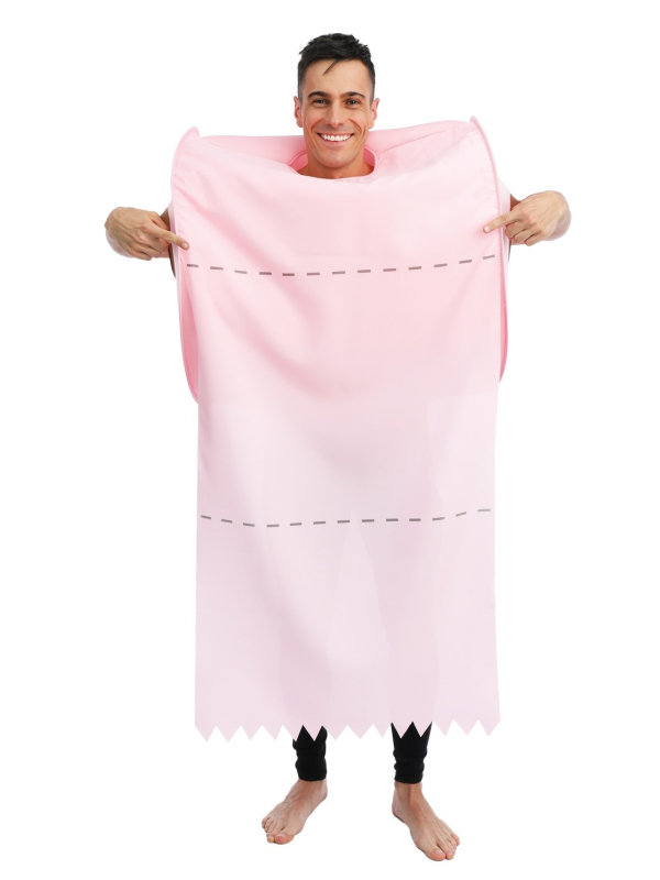 Déguisement Super PQ – Rouleau de papier toilette humoristique pour soirée déguisée