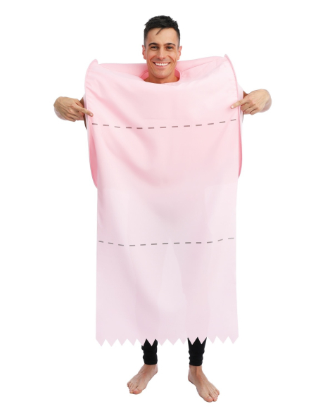 Déguisement Super PQ – Rouleau de papier toilette humoristique pour soirée déguisée