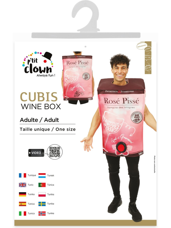 Déguisement Cubis de Rosé - Domaine des ivrognes, Pochetron & Sommeliers
