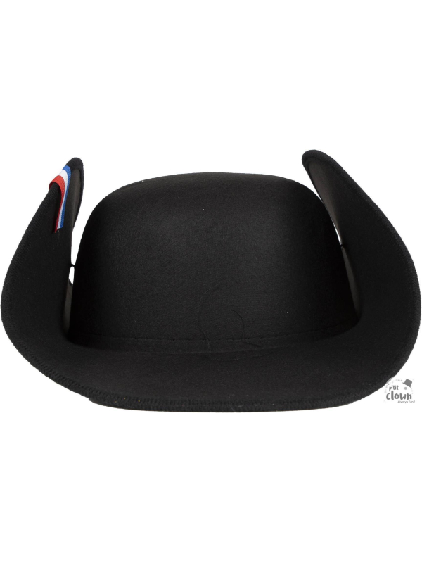 Chapeau Napoléon - Bicorne Noir avec Cocarde Tricolore