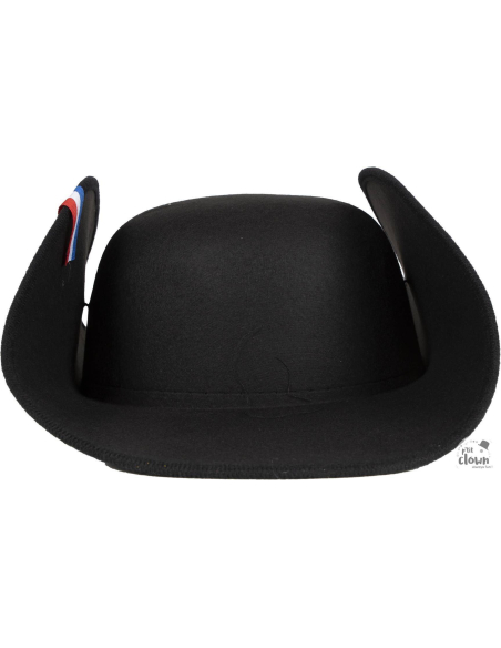 Chapeau Napoléon - Bicorne Noir avec Cocarde Tricolore
