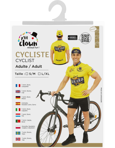 Déguisement Cycliste Tricard - Humoristique et Original
