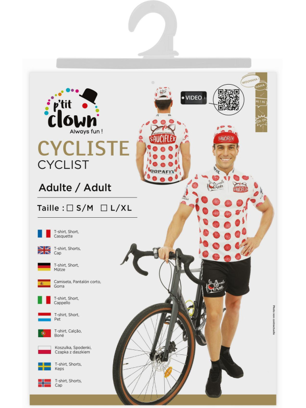 Déguisement Cycliste Sauciflex - Humoristique et Original
