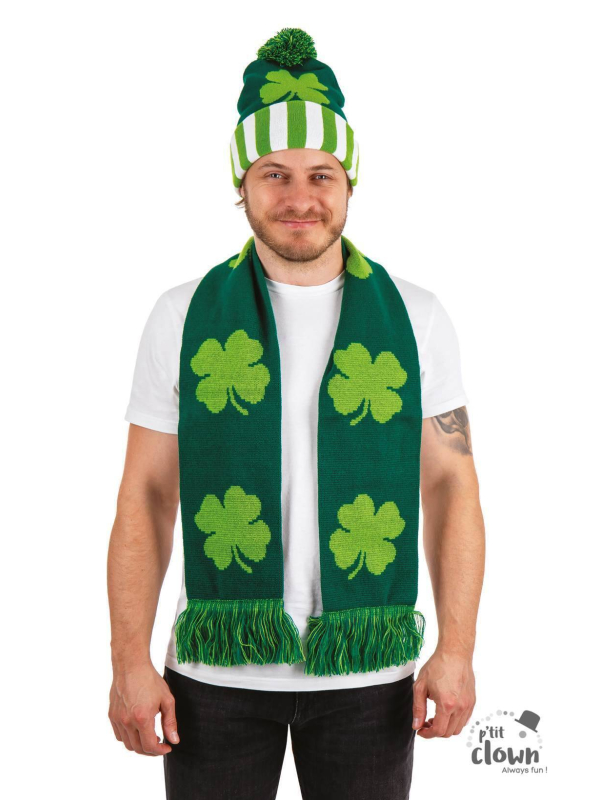 Bonnet et écharpe Saint-Patrick – Chaleur et style aux couleurs de l’Irlande