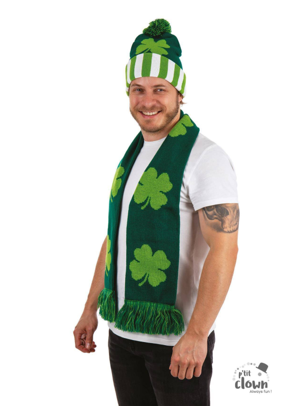 Bonnet et écharpe Saint-Patrick – Chaleur et style aux couleurs de l’Irlande