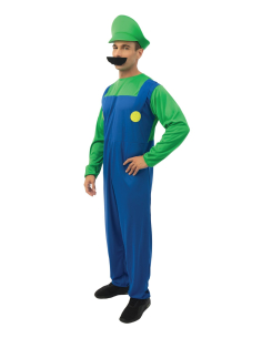 Déguisement de plombier - vert, bleu - adulte 2
