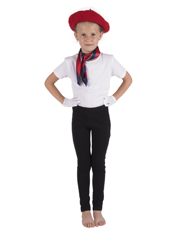Set Petite Parisienne pour enfant : Béret, foulard et gants élégants pour un look chic et intemporel