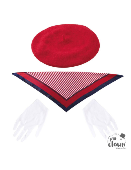 Set Petite Parisienne pour enfant : Béret, foulard et gants élégants pour un look chic et intemporel