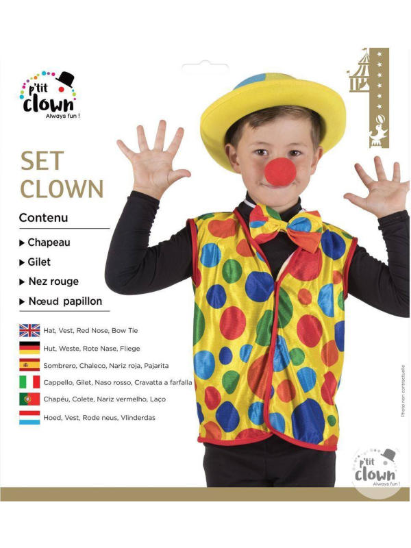 Set Clown enfant pour le Carnaval
