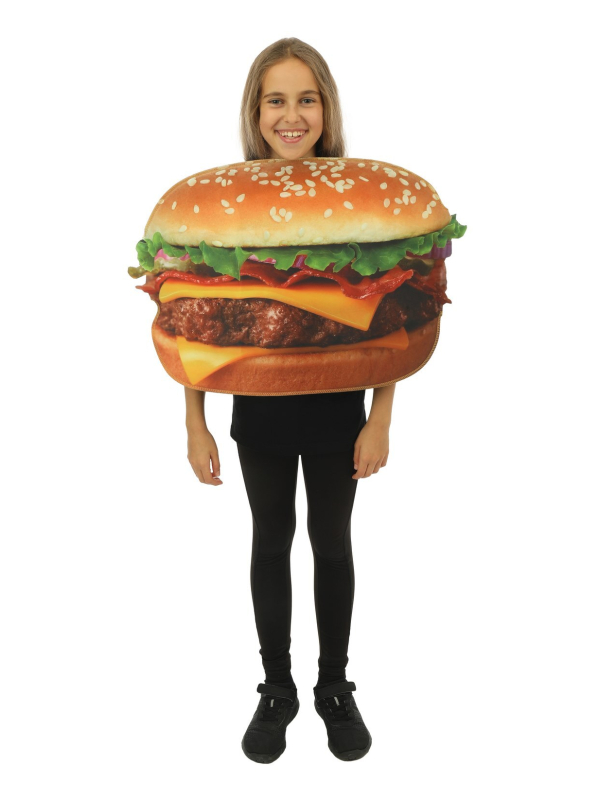 Déguisement Burger Enfant Taille Unique : Rires et originalité pour le Carnaval