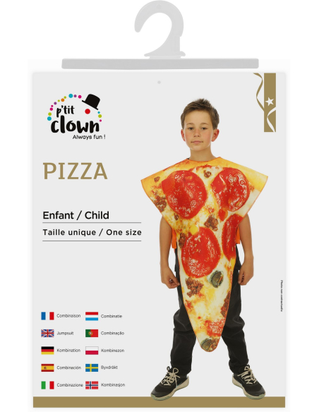 Déguisement de Pizza Enfant - Taille Unique : La Star du Carnaval