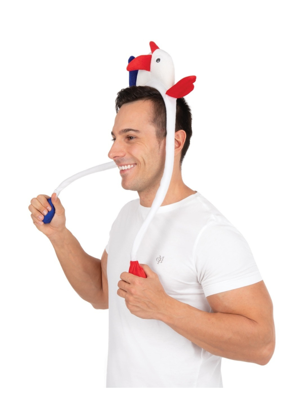 Serre-tête Coq Français Animé - Tricolore : Supportez votre équipe