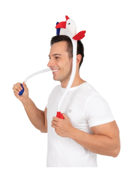 Serre-tête Coq Français Animé - Tricolore : Supportez votre équipe