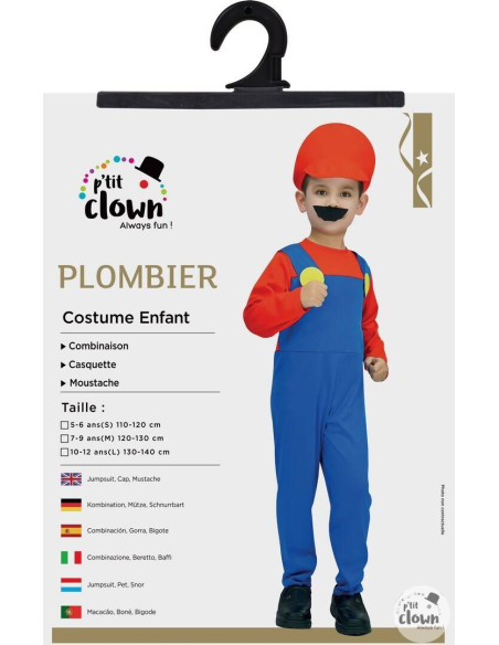 Déguisement de Mario enfant du 4 au 10 ans