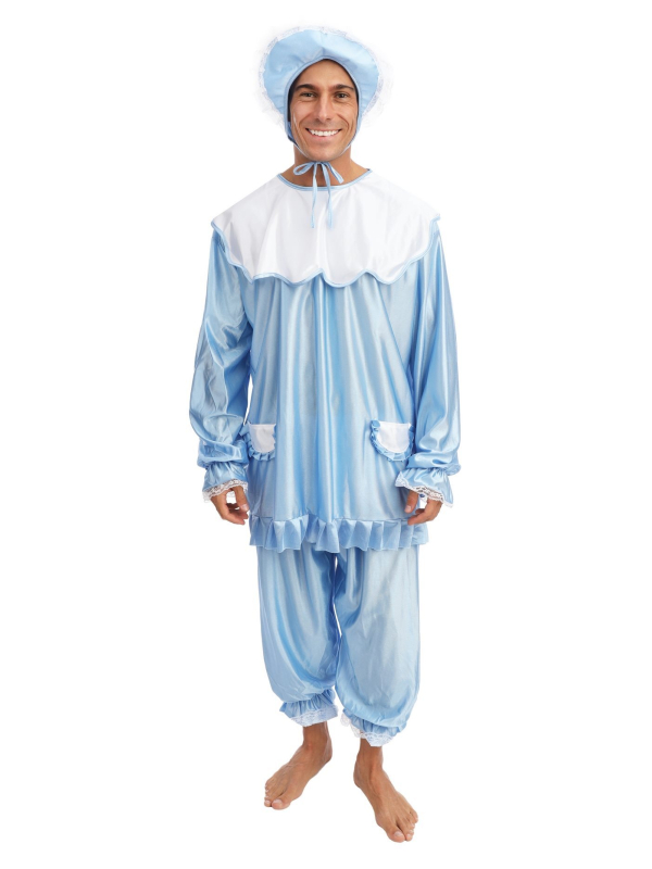 Déguisement Bébé Bleu Adulte - Costume Humour Idéal pour EVG, Soirées Déguisées et Carnaval