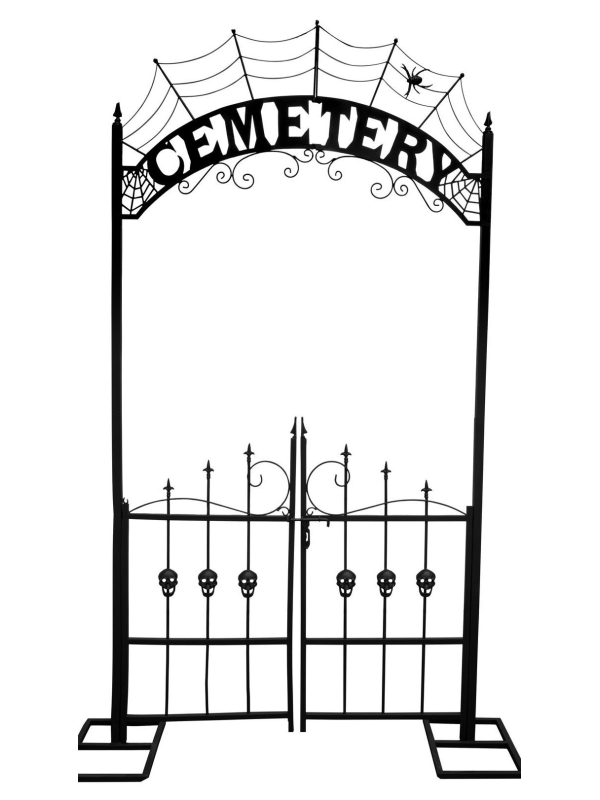 Entrée de cimetière 270cm - Décoration Halloween terrifiante et durable