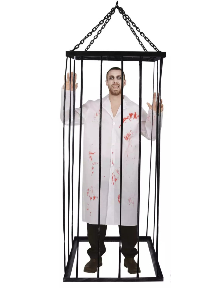 Décoration d'Halloween en cage suspendue - 2 mètres de terreur !