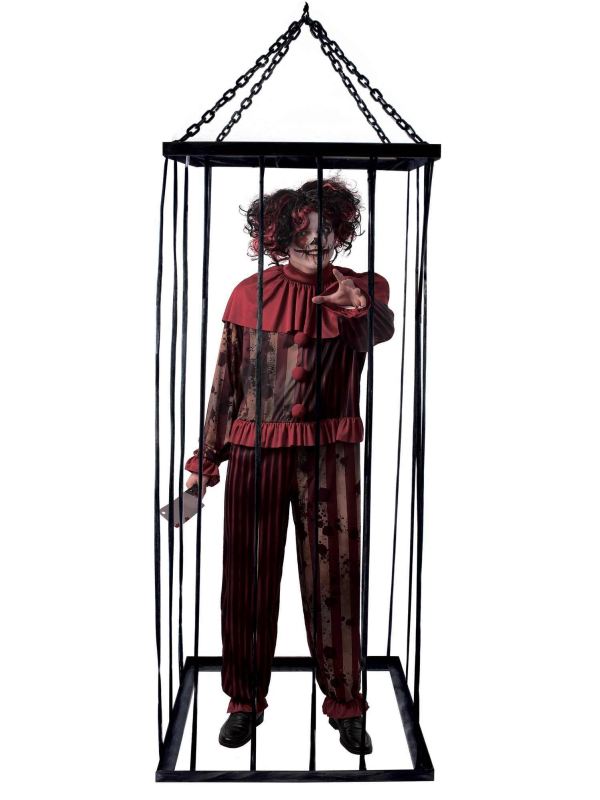 Décoration d'Halloween en cage suspendue - 2 mètres de terreur !