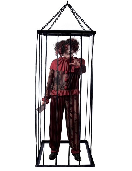 Décoration d'Halloween en cage suspendue - 2 mètres de terreur !