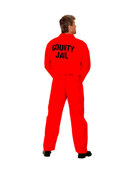 Déguisement de Prisonnier Usa Orange avec menottes du S au XXL