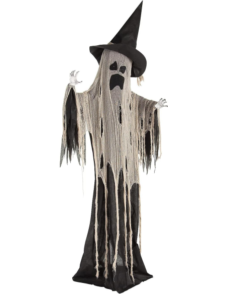 Grand Fantôme animé 210cm animé, sonore et lumineux - Décoration Halloween
