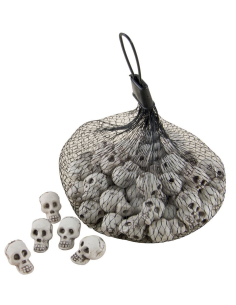 Mini Crânes - Lot de 50 - Décoration de Table d'Halloween