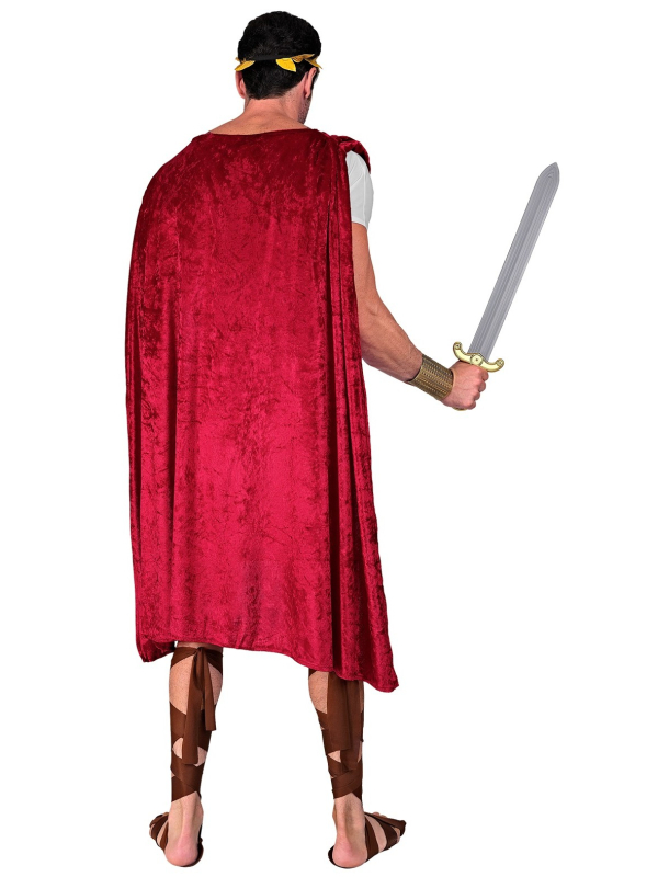 Déguisement Spartacus Homme (tunique, ceinture, cape, sandales, couronne de laurier)
