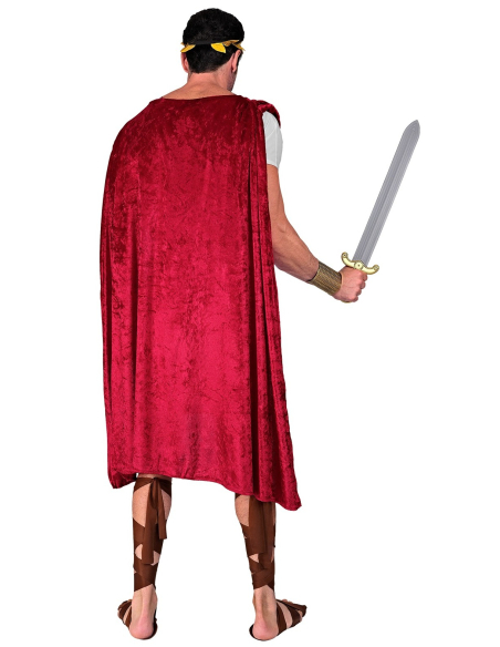 Déguisement Spartacus Homme (tunique, ceinture, cape, sandales, couronne de laurier)