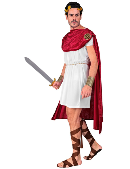 Déguisement Spartacus Homme (tunique, ceinture, cape, sandales, couronne de laurier)