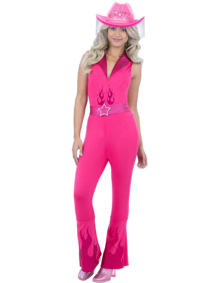Déguisement de Cowgirl Barbie Femme Rose - Licence