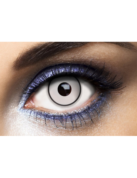 Lentilles annuelles blanches, Transformez votre regard avec un effet surnaturel pour Halloween