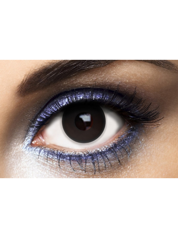 Lentilles de Contact Noires Annuelles – Regard Intense et Mystérieux
