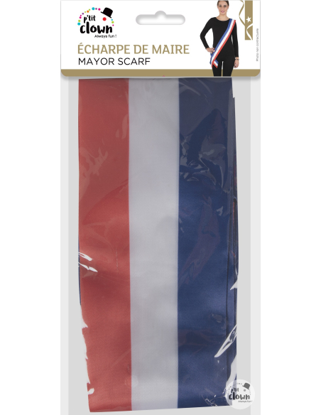 Écharpe de Maire - Bleu, Blanc, Rouge - France