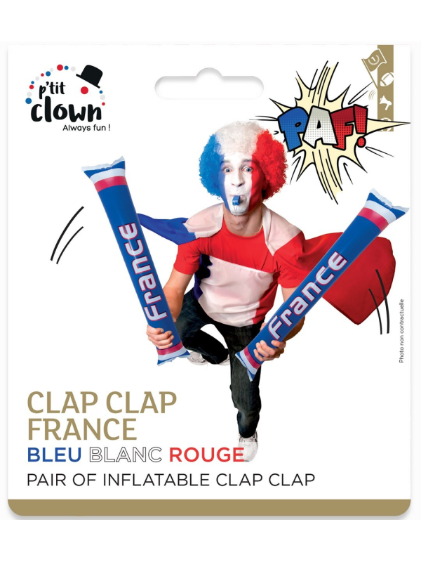Clap clap gonflable France - 60 cm pour Supporters