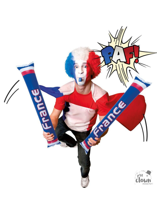 Clap clap gonflable France - 60 cm pour Supporters
