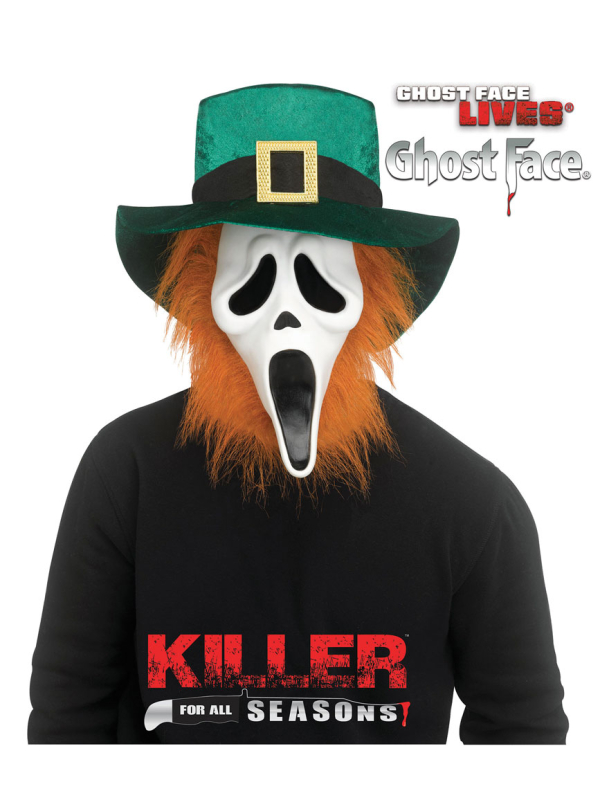 Masque de Saint-Patrick Ghost Face® - Nouveauté 2025 chez Déguiz-Fête