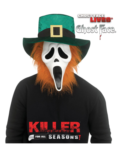 Masque de Saint-Patrick Ghost Face® - Nouveauté 2025 chez Déguiz-Fête