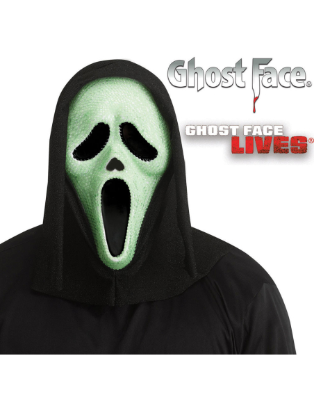 Masque Bling GID Ghost Face® : Brillez dans le Noir