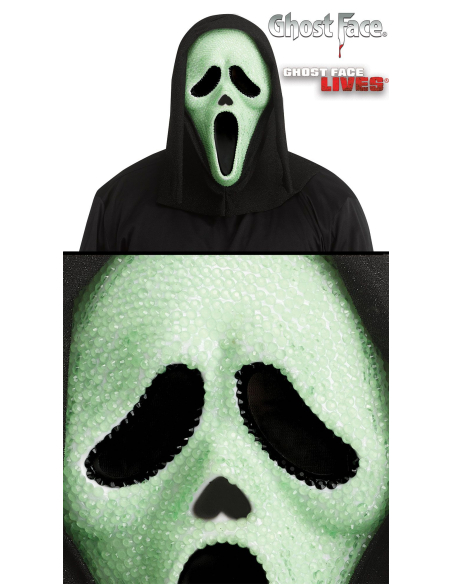 Masque Bling GID Ghost Face® : Brillez dans le Noir