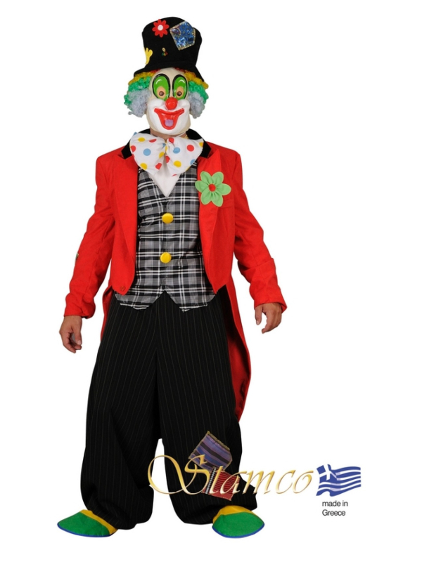 Costume de Clown Haut de Gamme, confection Européenne