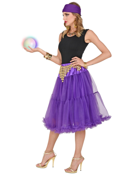 Jupe/Jupon en Tulle Violet - Éclat et Mystère pour Vos Soirées
