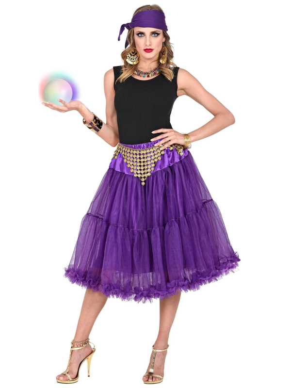 Jupe/Jupon en Tulle Violet - Éclat et Mystère pour Vos Soirées