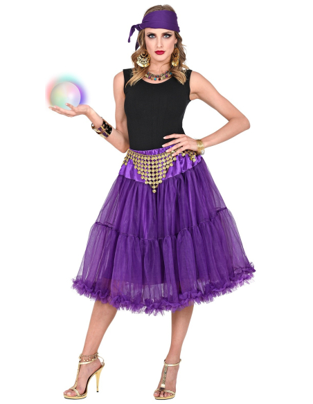 Jupe/Jupon en Tulle Violet - Éclat et Mystère pour Vos Soirées