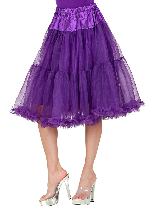 Jupe/Jupon en Tulle Violet - Éclat et Mystère pour Vos Soirées