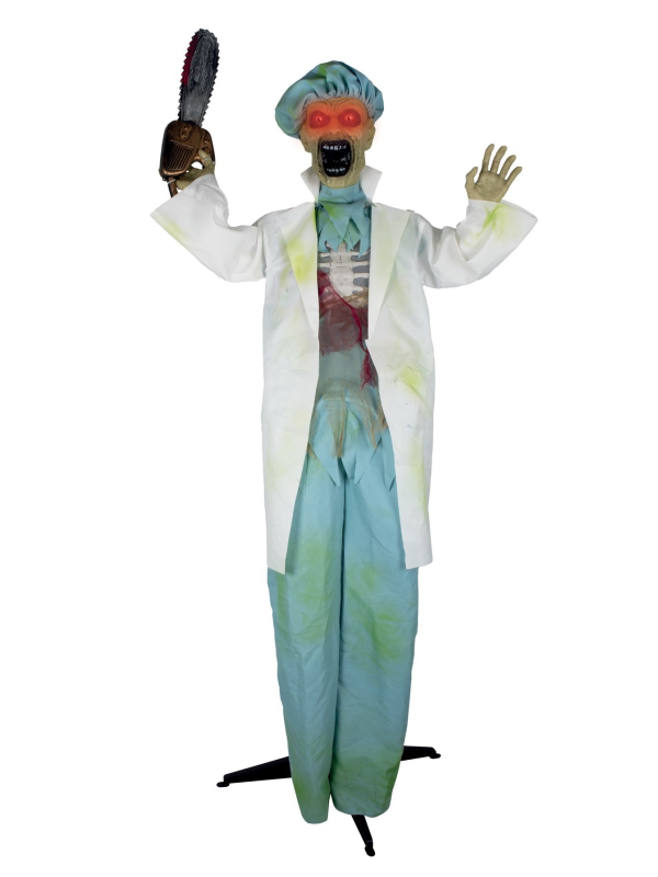 Automate Halloween de Chirurgien avec tronçonneuse - 178cm